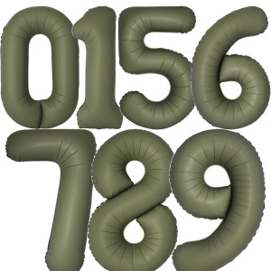 Шары Цифры Оливковый Матовый. 102 см. Шары Цифры Оливковый Матовый. 102 см.