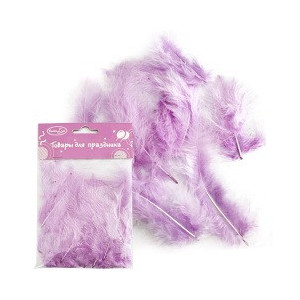 Перья декоративные Light Violet