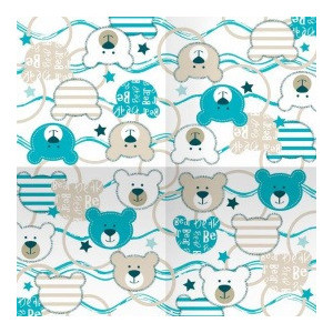 Салфетки Мишки 33см X 33см 12шт