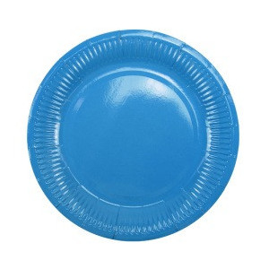 Тарелки бумажные ламинированные Blue 18см