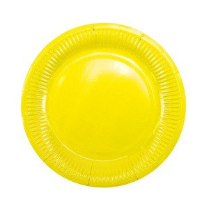 Тарелки бумажные ламинированные Yellow 18см Тарелки бумажные ламинированные Yellow 18см